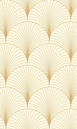 Origin Beige and Gold Art Deco Motif 139458