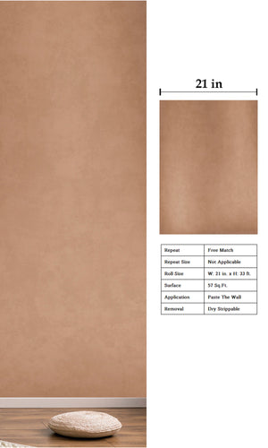 Designer Walls Velvet Rose Gold Plain DW1009