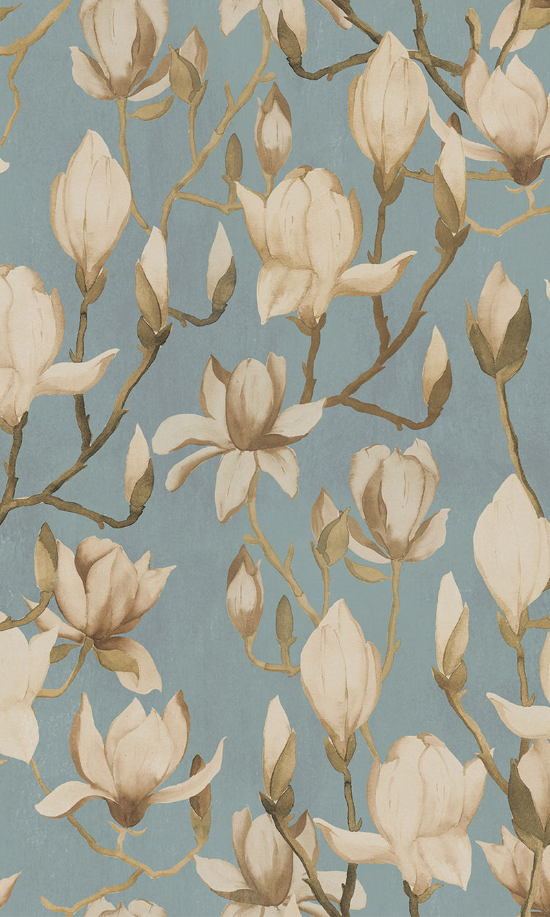 Designer Walls Light Blue Fog Magnolia DW2015