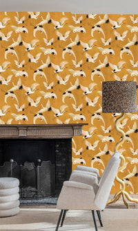 Designer Walls Ochre Cranes DW2020