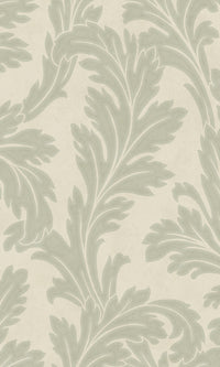 Eleganza Acanthus Sage - Cream 36430