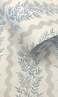 Tales of the Manor Pipkin Stripe Neutral Blue 91981