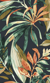 Karuna Inky Palms - Motifs Cofferfield/Charcoal A71202