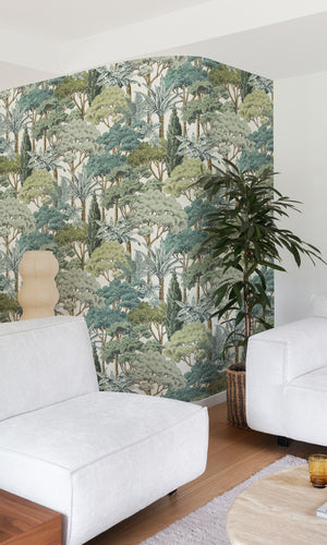 Karuna Sketched Forest Moss Green A76302