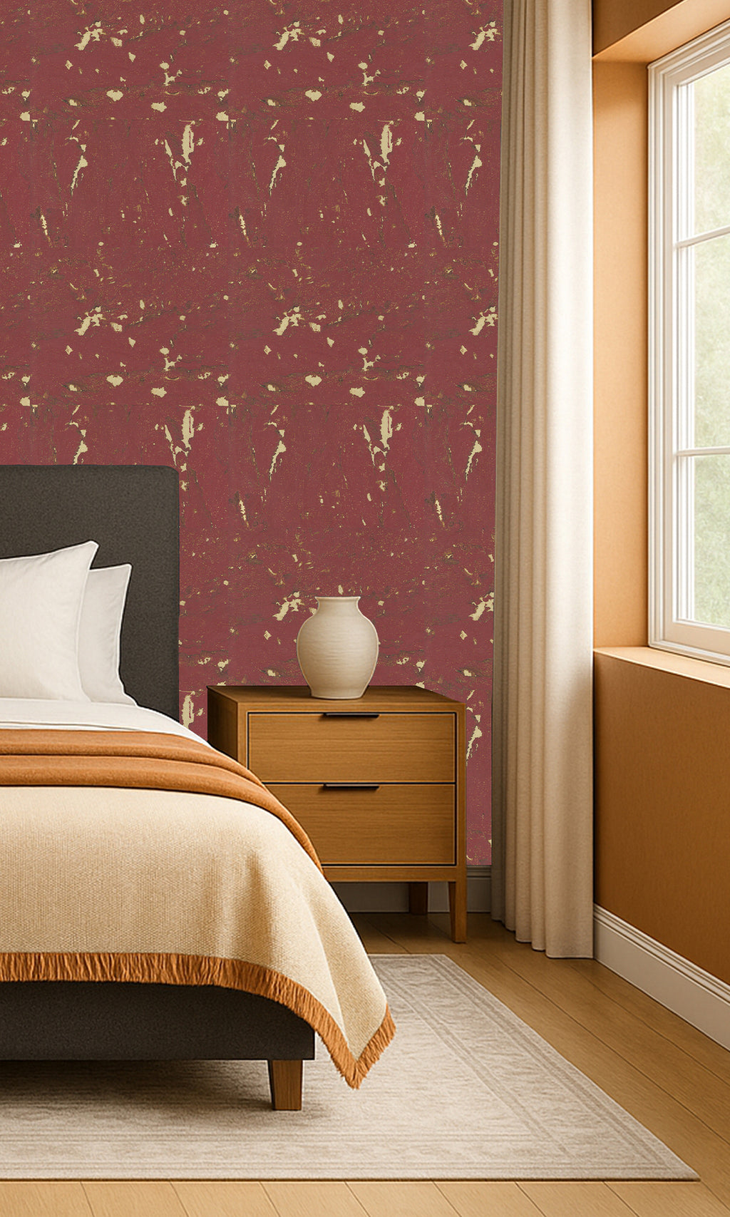 The Textured Flexiwood Fiber Mauve Wine H171NQ8325