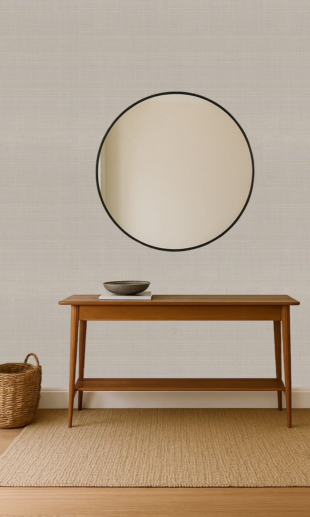 The Textured Abaca Habitat Silver Peony N-NA0112