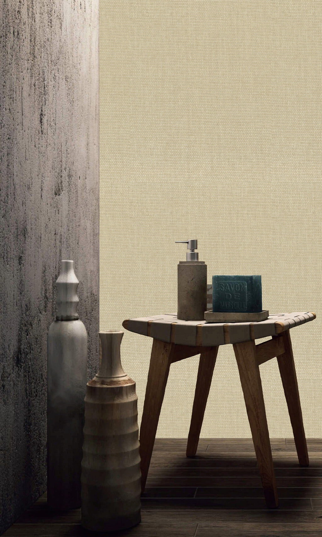 The Textured Paper Art Cracker Khaki N-NP6005