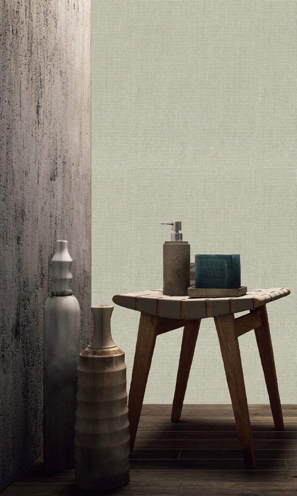 The Textured Paper Art Kamenozoki Grey  N-NP6009