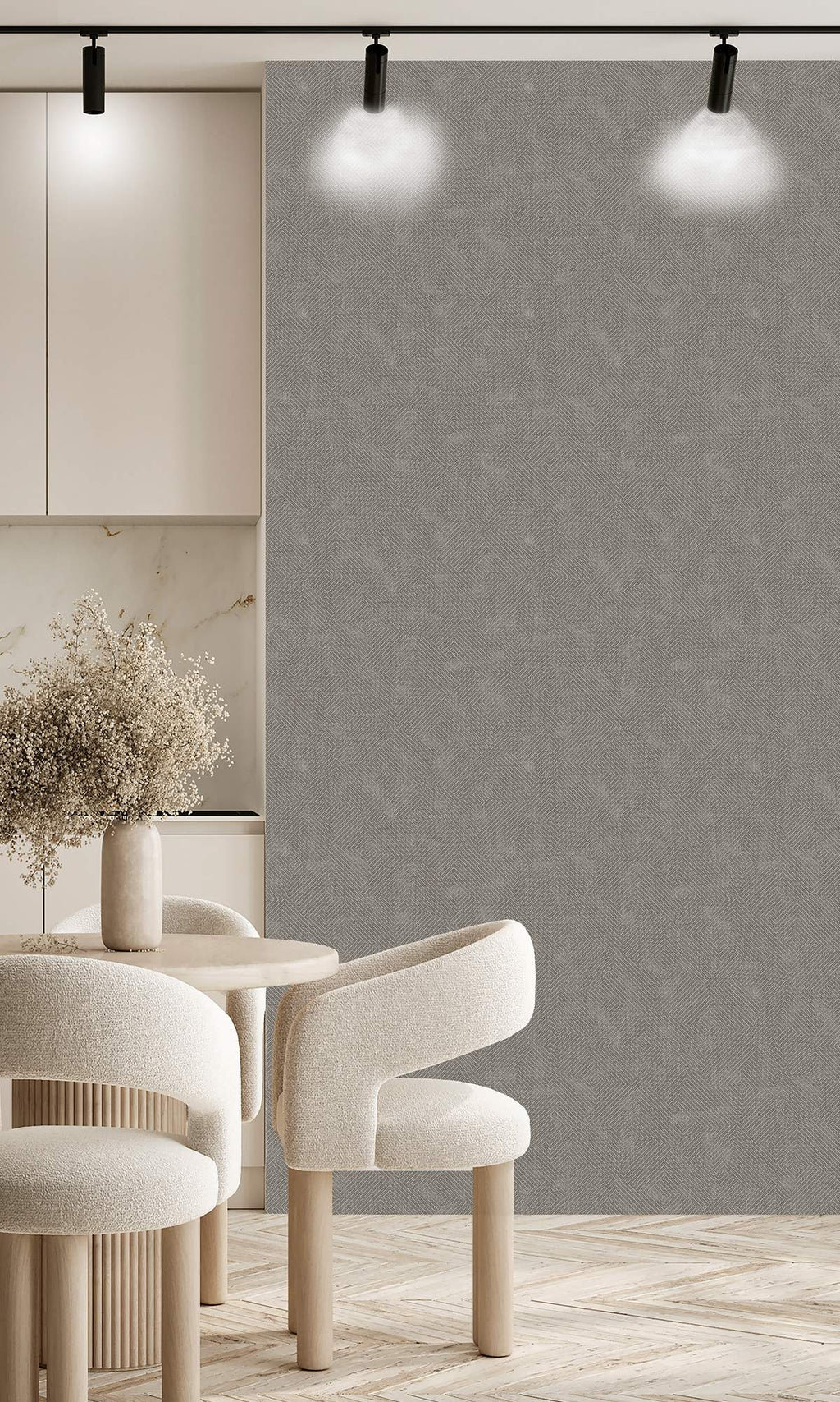 Serenity Fabric Abstract Warm Grey Flannel SY27526