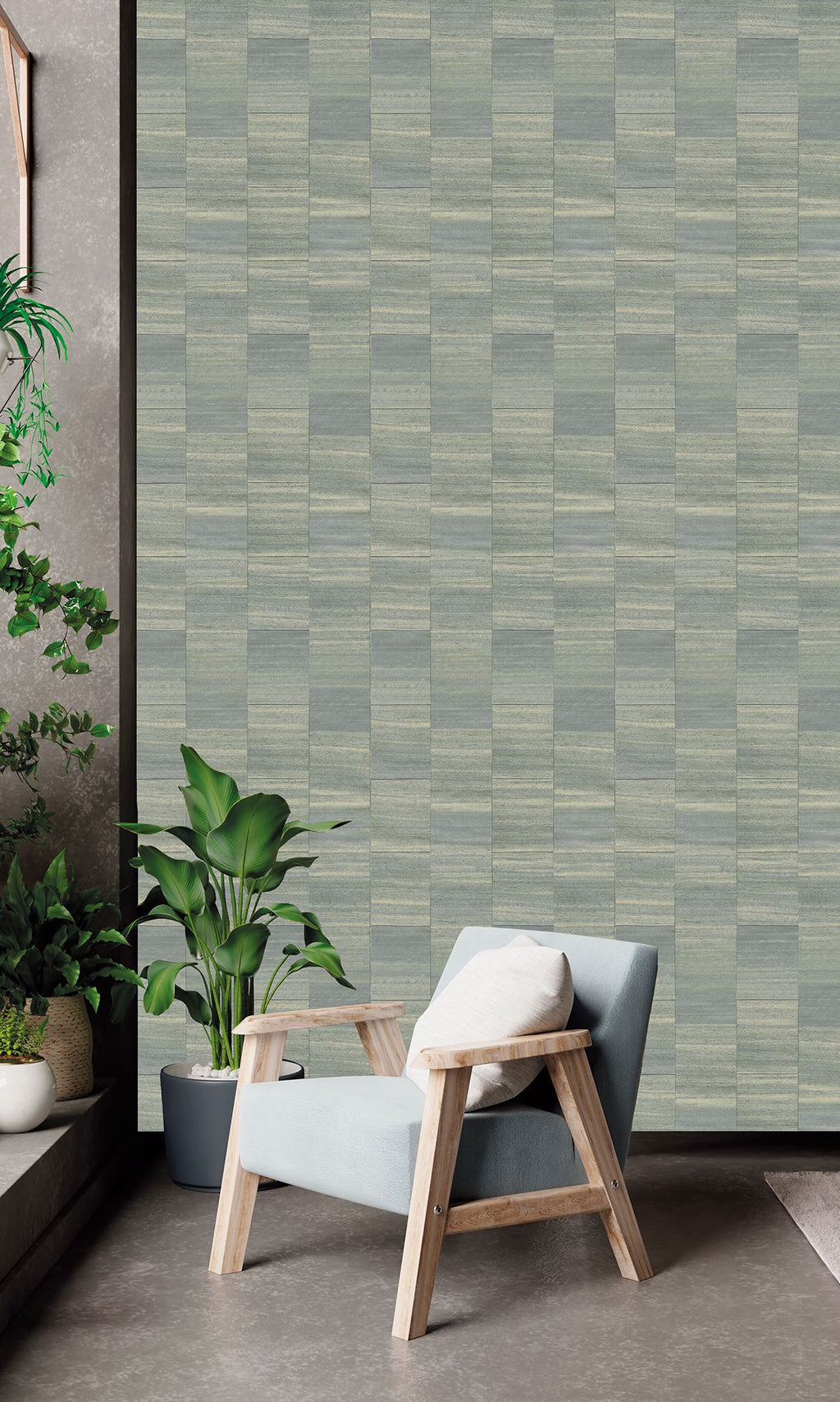 Serenity Fabric Squares Grey Heron SY27533