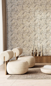 Serenity Native Leaves Sepia Stone & Zorba Gray SY27561