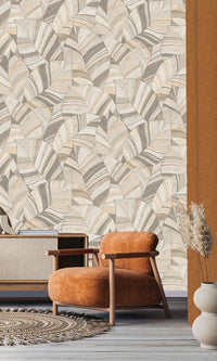 Serenity Native Leaves Sepia Stone & Zorba Gray SY27561