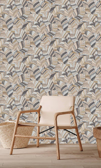 Serenity Native Leaves Brushed Nickel & Coffee Diva SY27562