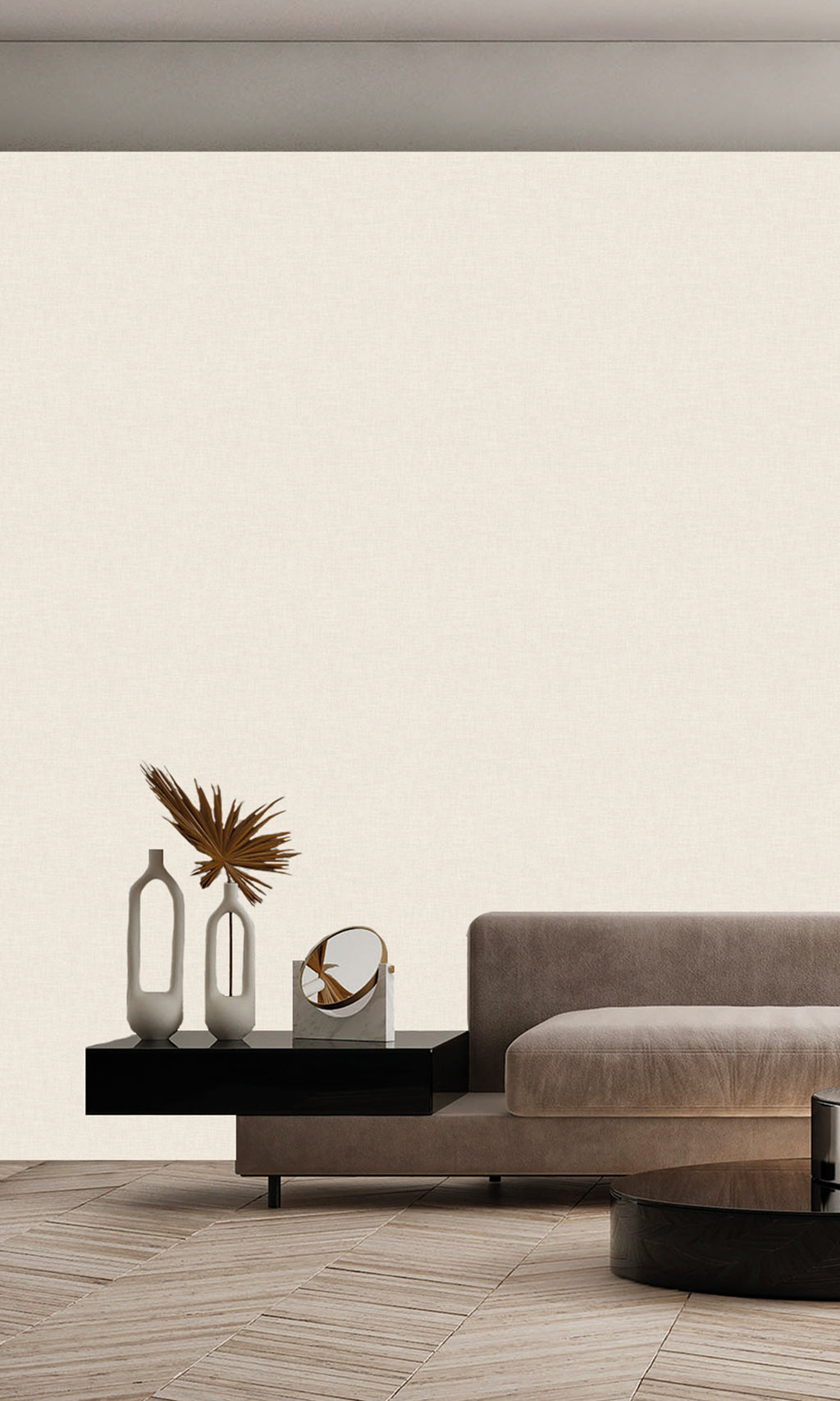 Antibes Textile Plain Ivory Mist AN28201