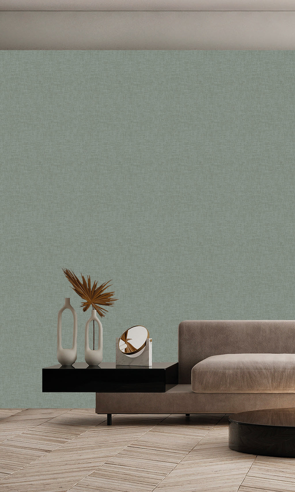 Antibes Textile Plain Mountain Moss AN28209