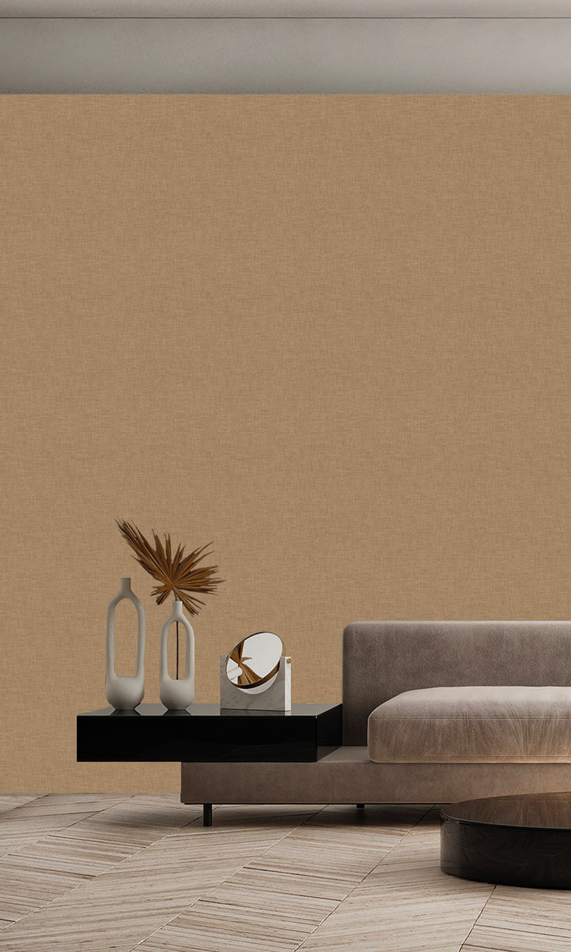 Antibes Textile Plain Brick Brown AN28211