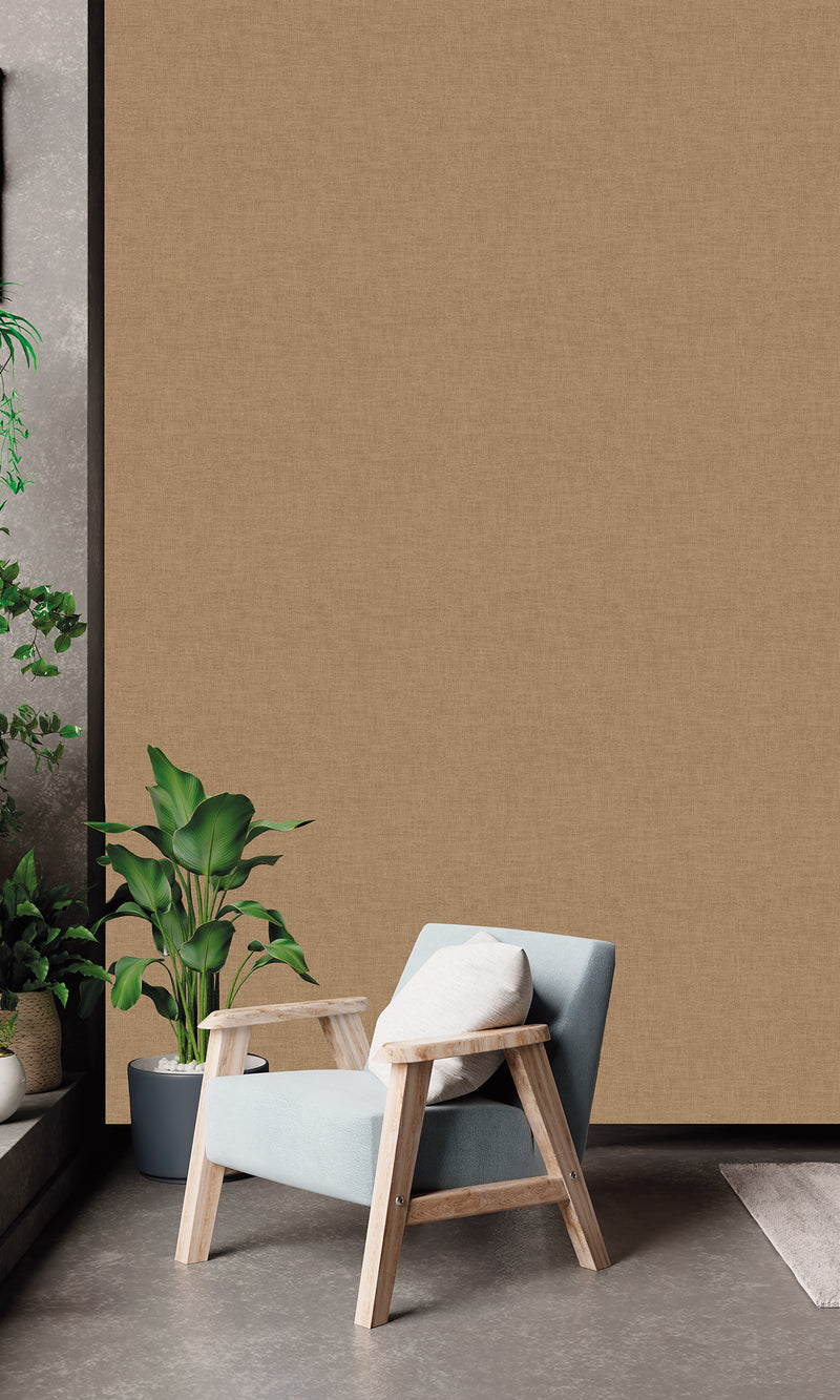 Antibes Textile Plain Brick Brown AN28211