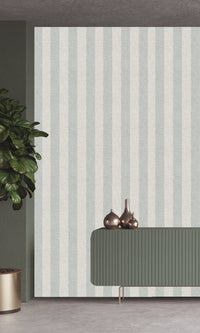 Antibes Stripes Snow Drift & Silky Green AN28215