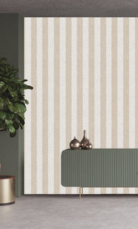 Antibes Stripes Offwhite & Birchwood AN28216