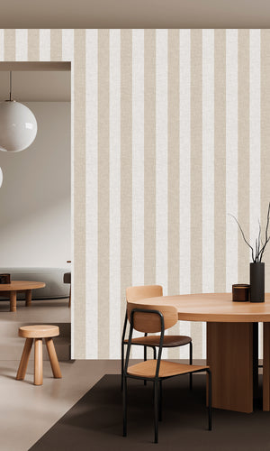 Antibes Stripes Offwhite & Birchwood AN28216