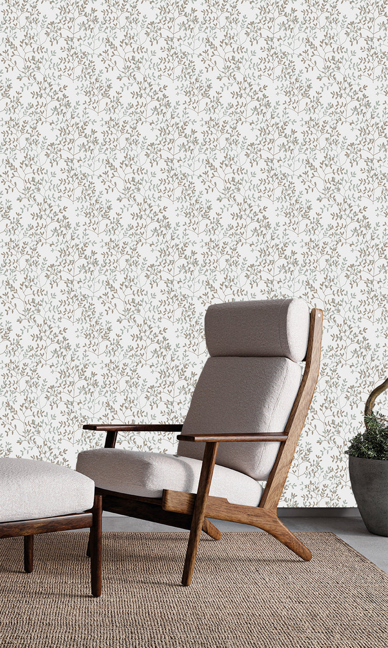 Antibes Branches Southern Pine & Coronation Gray AN28250