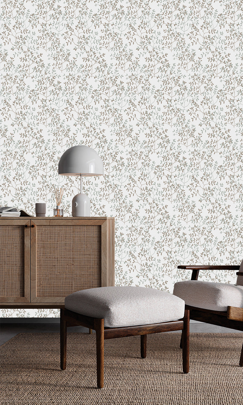 Antibes Branches Southern Pine & Coronation Gray AN28250
