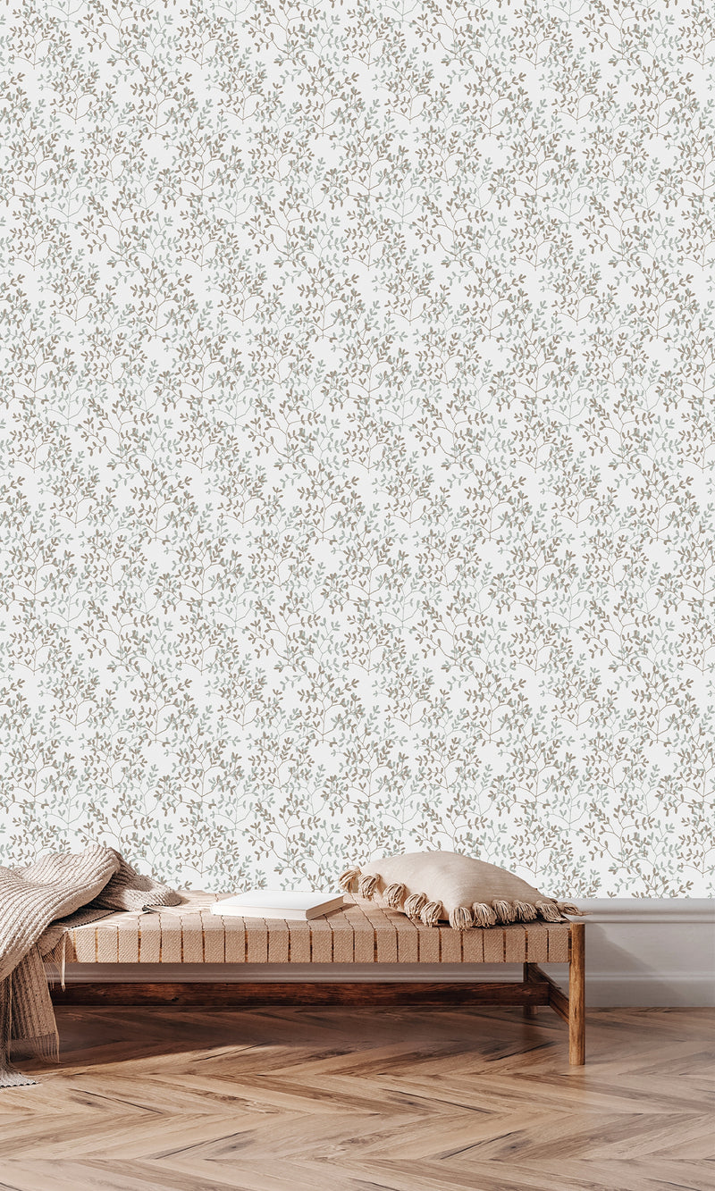 Antibes Branches Southern Pine & Coronation Gray AN28250