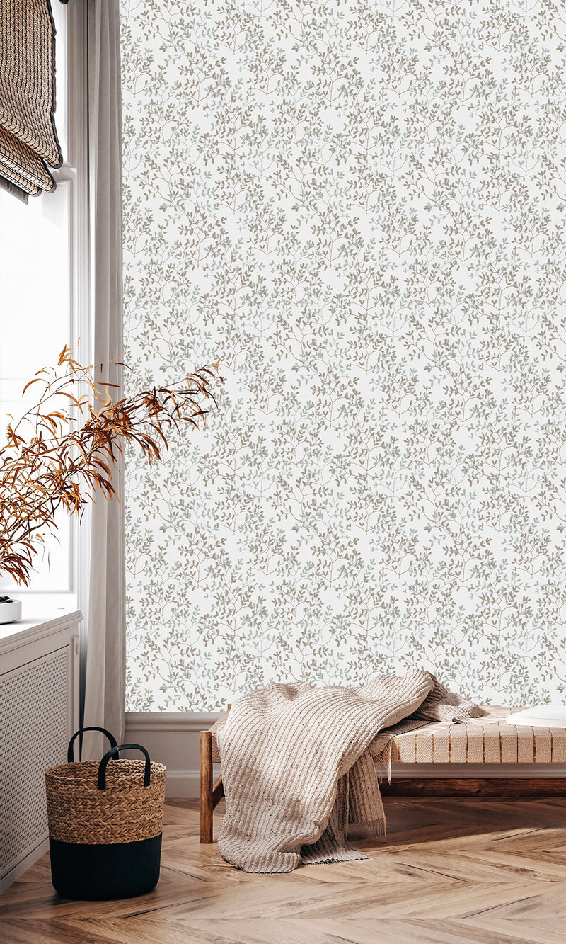 Antibes Branches Southern Pine & Coronation Gray AN28250