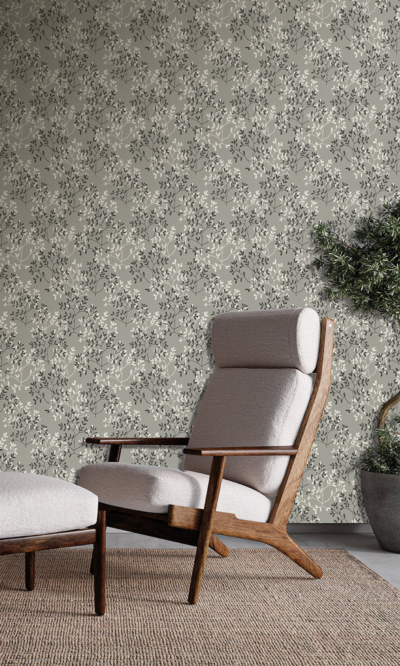 Antibes Branches Friar Grey & Black Oak AN28252