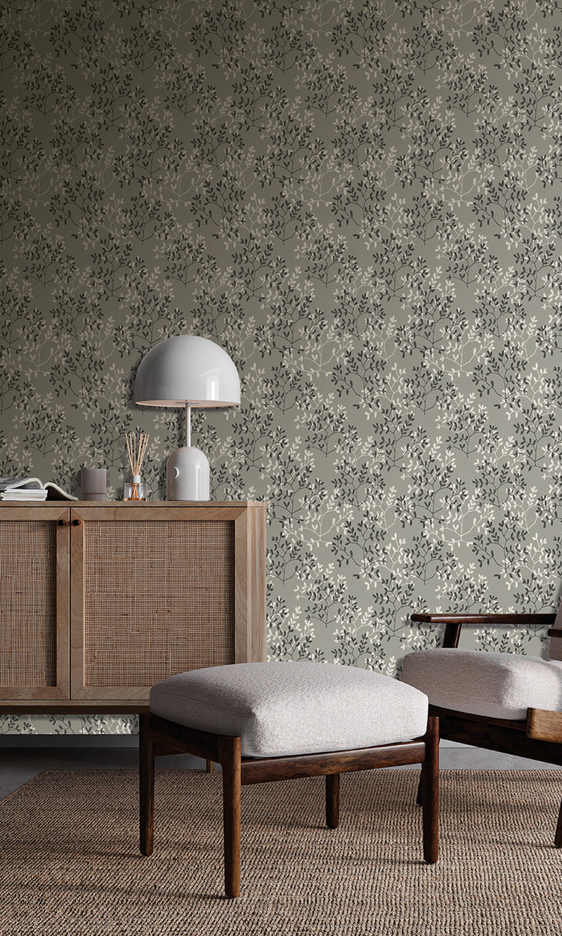 Antibes Branches Friar Grey & Black Oak AN28252