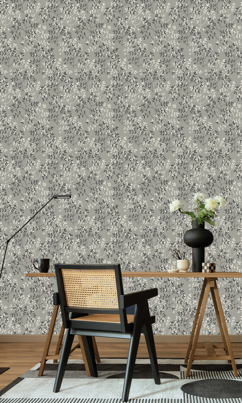 Antibes Branches Friar Grey & Black Oak AN28252
