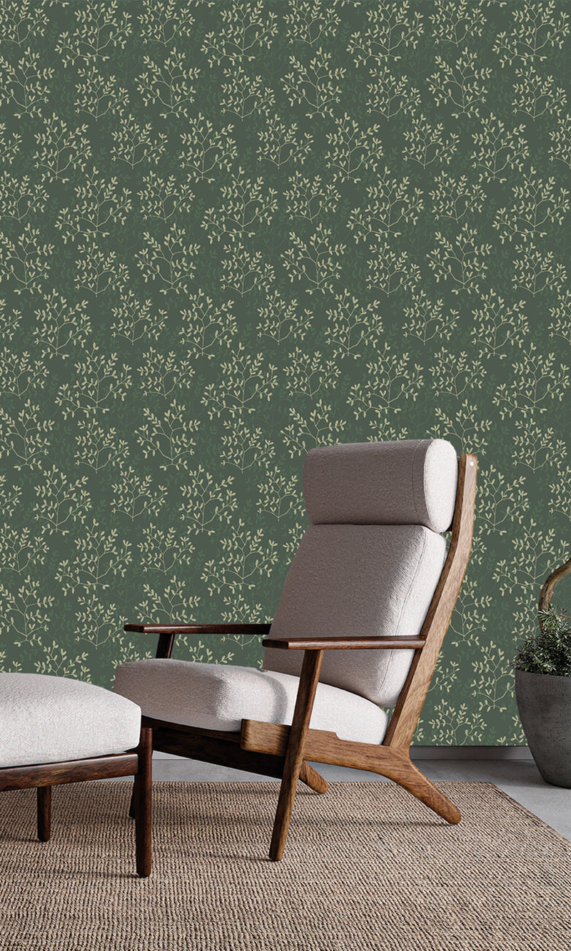 Antibes Branches Deep Sea Shadow & Prairie Grey AN28253