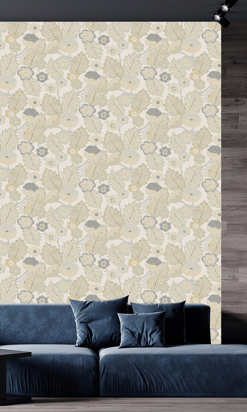Antibes Flora Mountain Grey & Eaton Gold AN28270