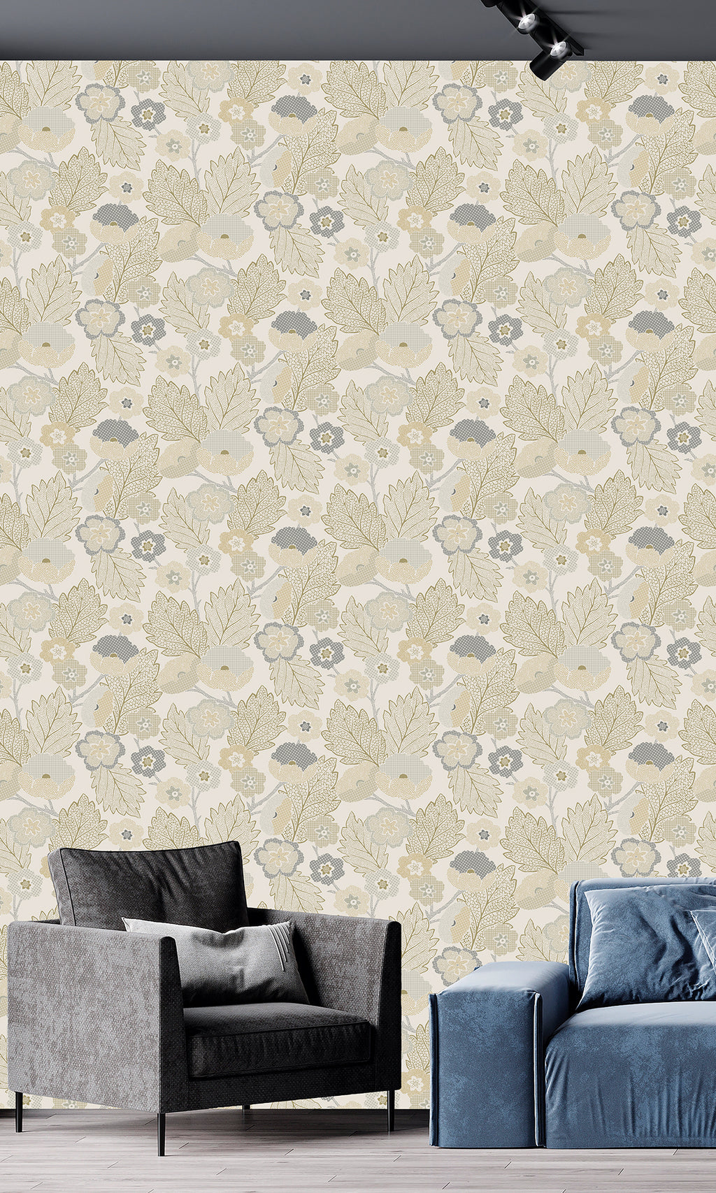 Antibes Flora Mountain Grey & Eaton Gold AN28270