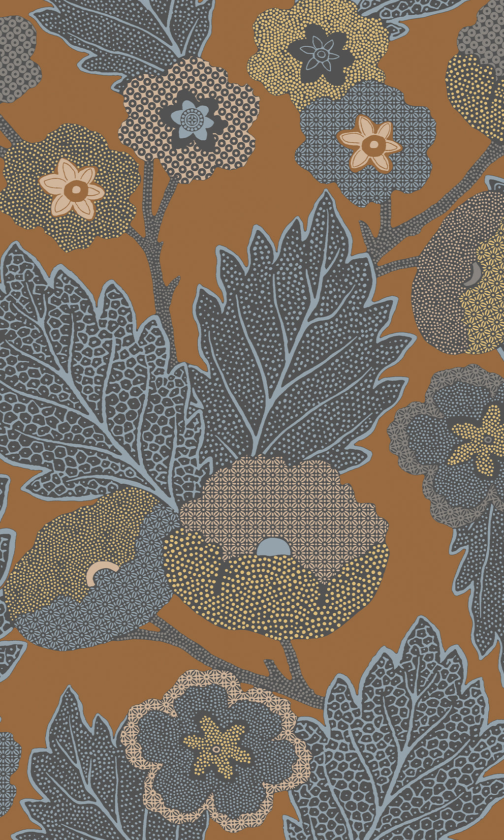 Antibes Flora Dark Teak & German Grey AN28272