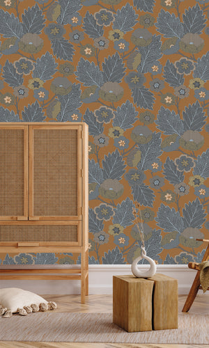 Antibes Flora Dark Teak & German Grey AN28272
