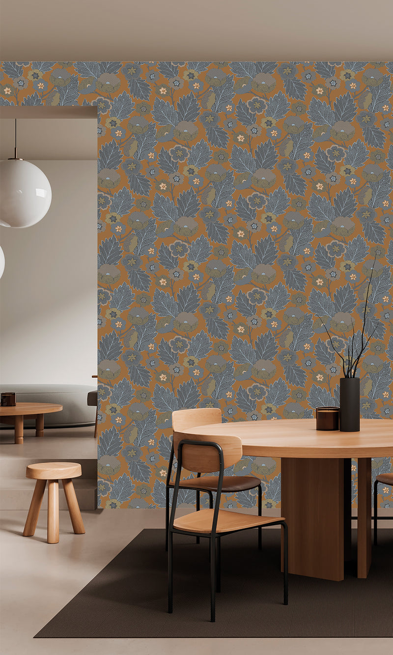 Antibes Flora Dark Teak & German Grey AN28272