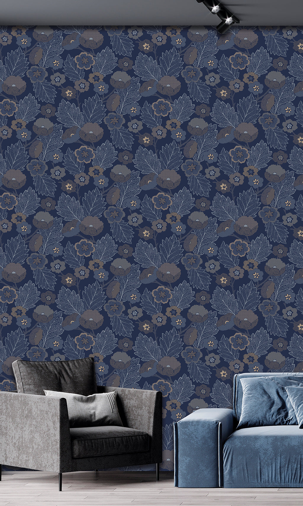 Antibes Flora Gibraltar Blue & Montecito AN28273