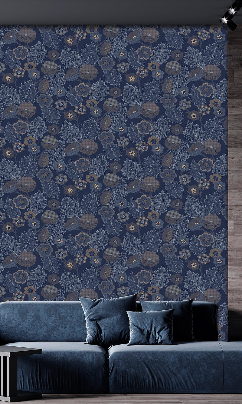 Antibes Flora Gibraltar Blue & Montecito AN28273