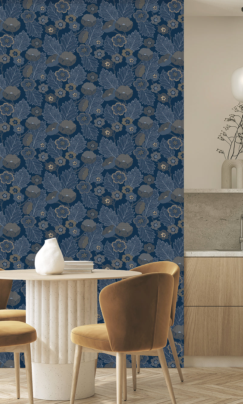 Antibes Flora Gibraltar Blue & Montecito AN28273