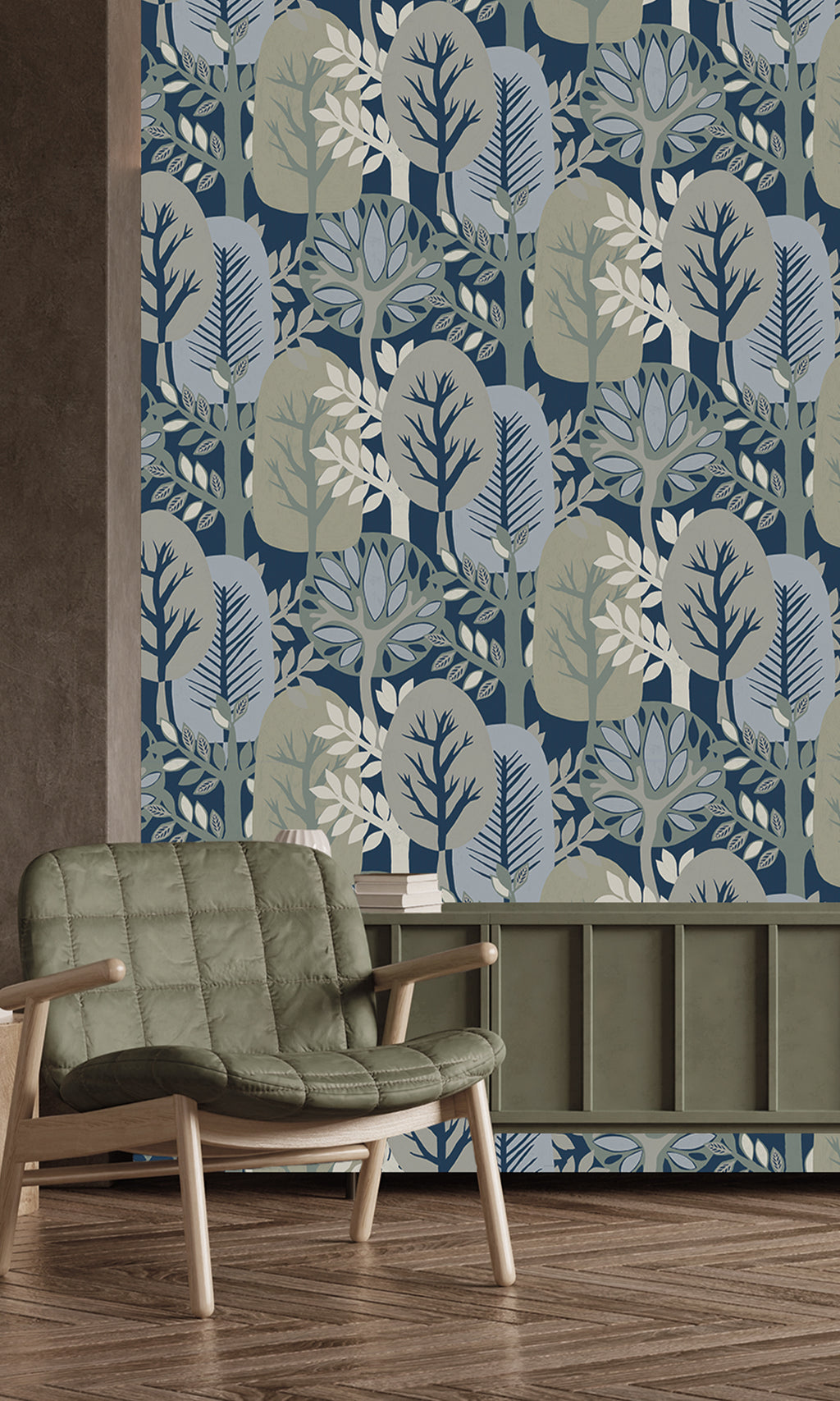 Antibes Nature Forest  Dily Blue & Lemon Grass AN28284