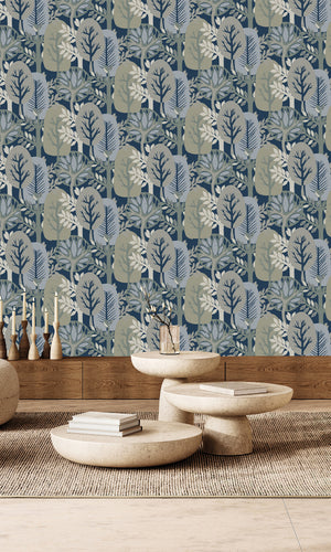 Antibes Nature Forest  Dily Blue & Lemon Grass AN28284
