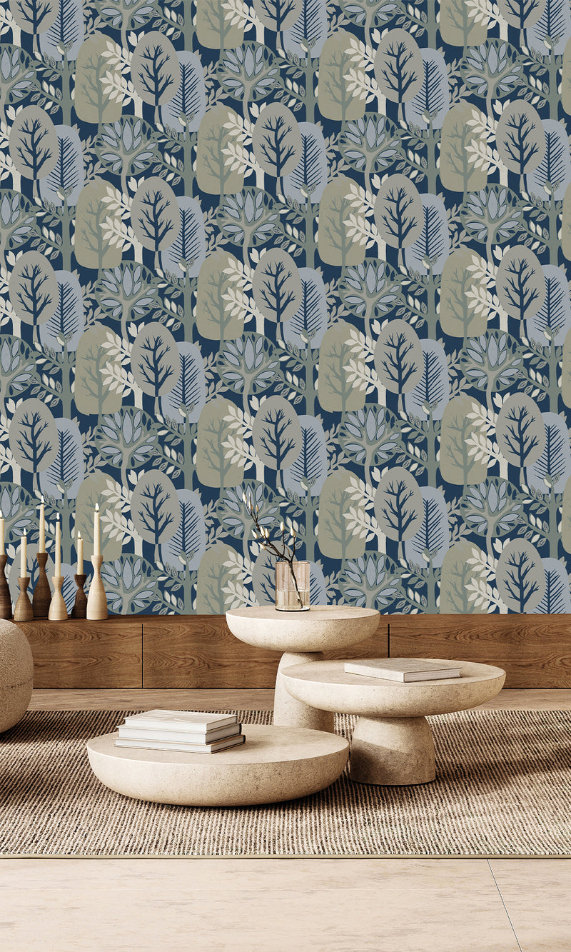 Antibes Nature Forest  Dily Blue & Lemon Grass AN28284