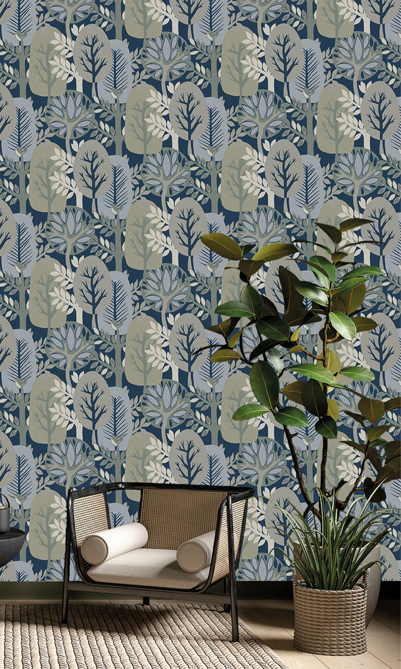 Antibes Nature Forest  Dily Blue & Lemon Grass AN28284