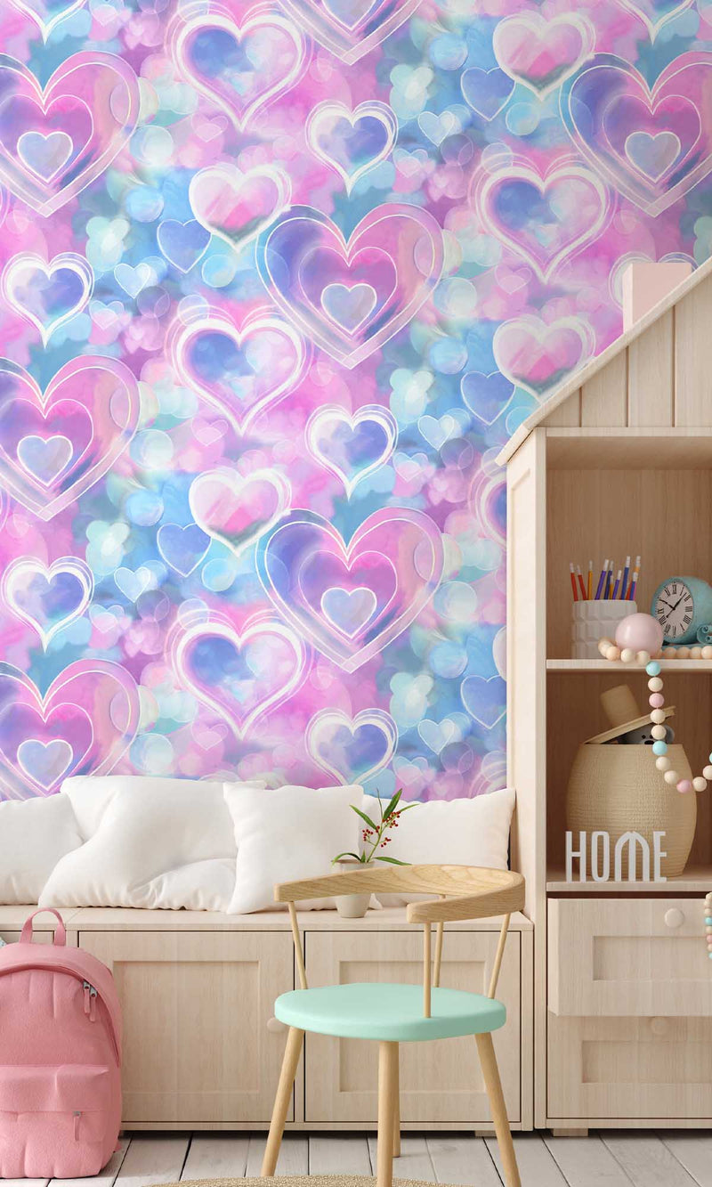 Adventure Awaits Neon Hearts Pink/Blue 13785