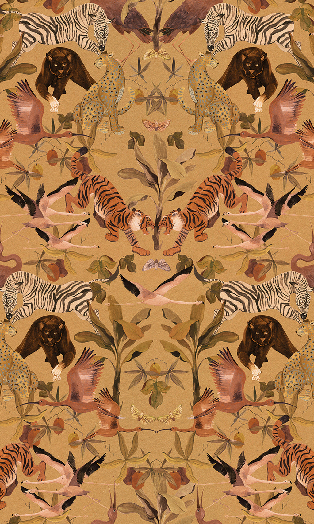 Designer Walls Ochre Magic Animals DW2002