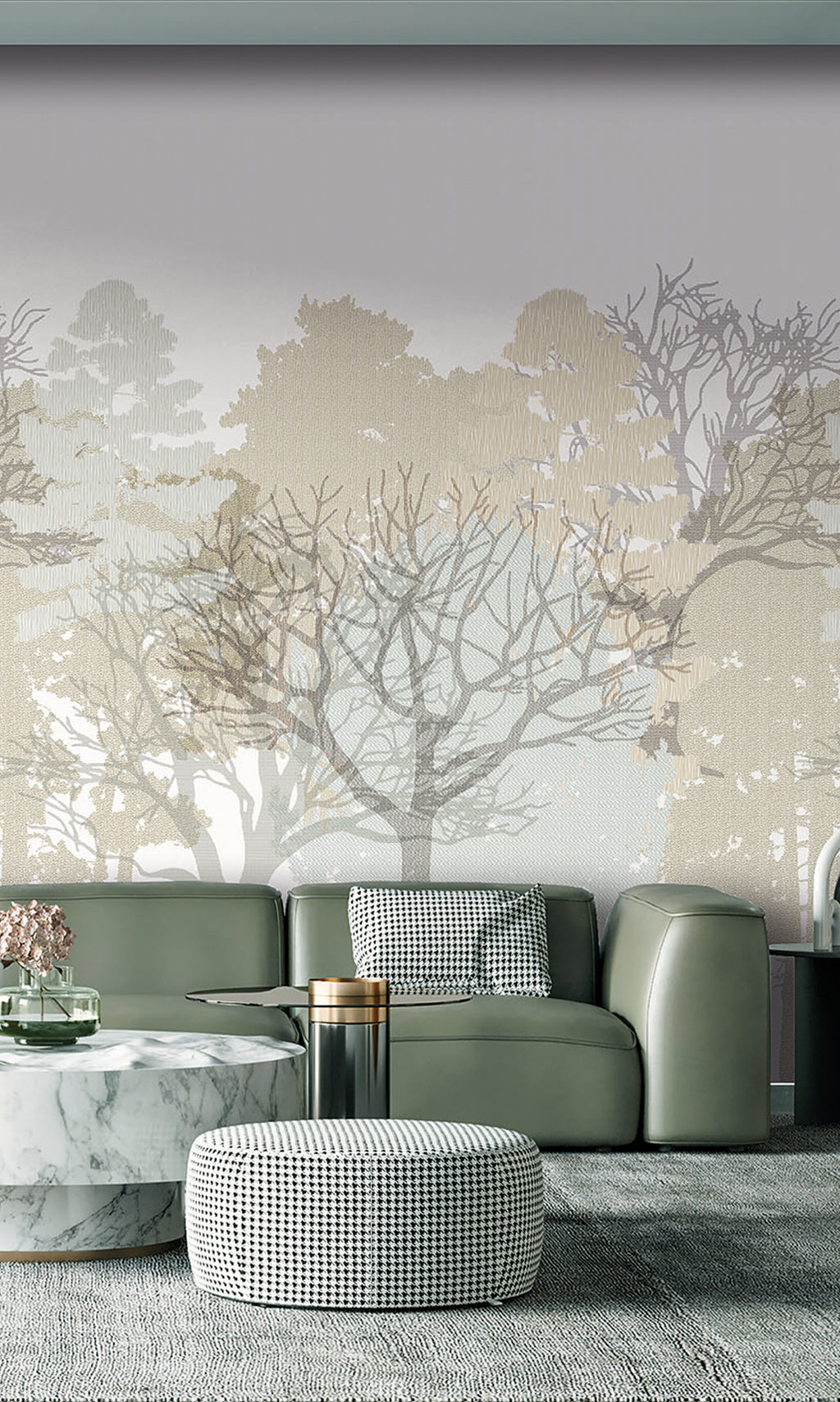 Antibes Nature Classic Chalk & Trellised Ivy AND28290