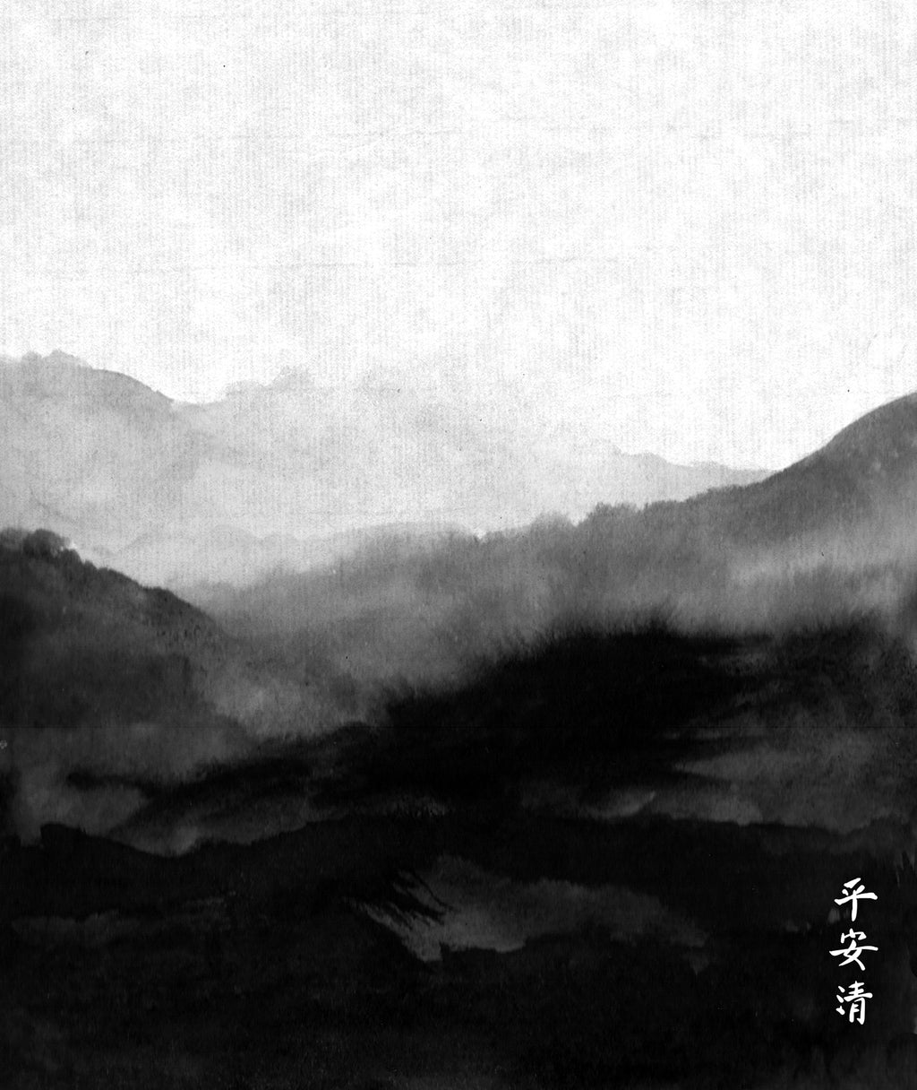 Curated Bespoke Murals Watercolor Mountains Wallpaper 2001004