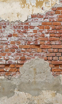 Distressed Peeling Brick Wall Wallpaper 2001032