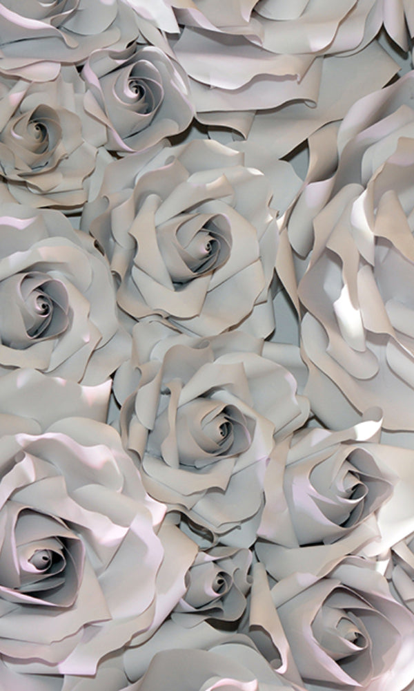 Wavy 3D Roses Wallpaper 2001036